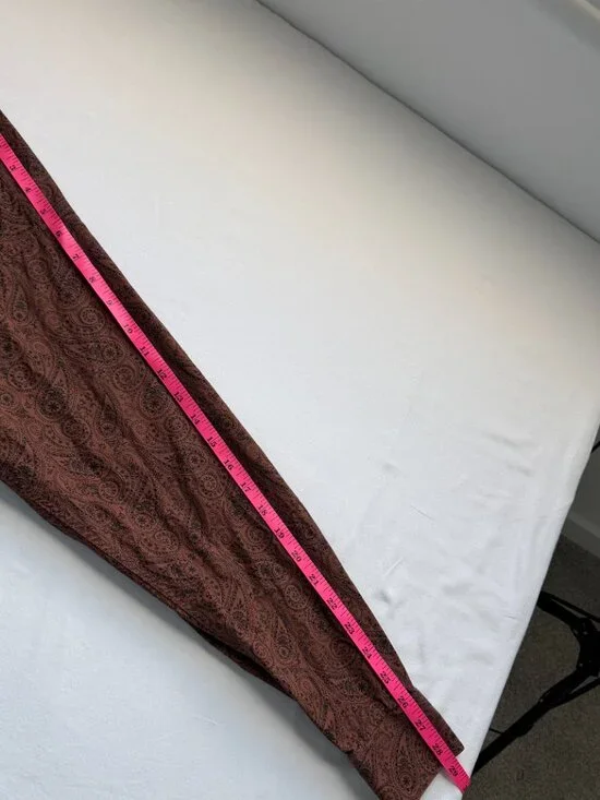 Ariat Paisley Button Up Shirt Rust Brown Western Cowboy Long Sleeve XS - Picture 7 of 8